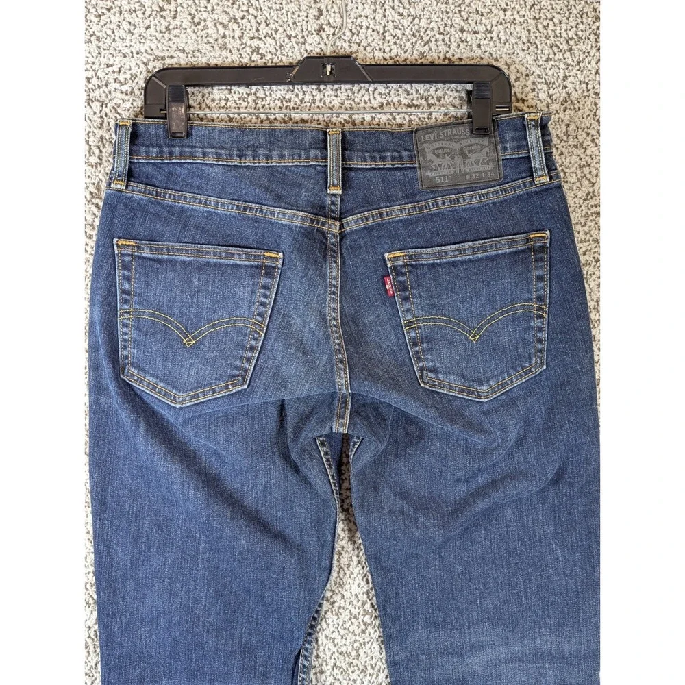 Levi's 511‎ Jeans Men's 32x30 (Tag 32x34) Blue Cropped to 30' length